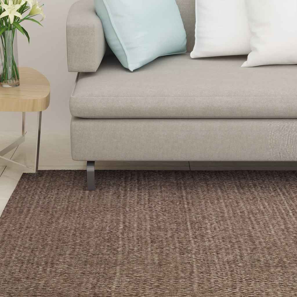 Tappeto in Sisal Naturale 66x100 cm Marrone vidaXL