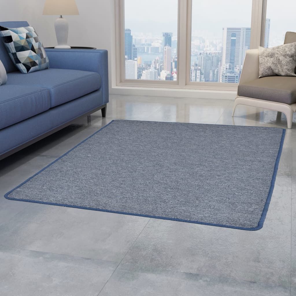 Tappeto Trapuntato 80x150 cm Blu vidaXL