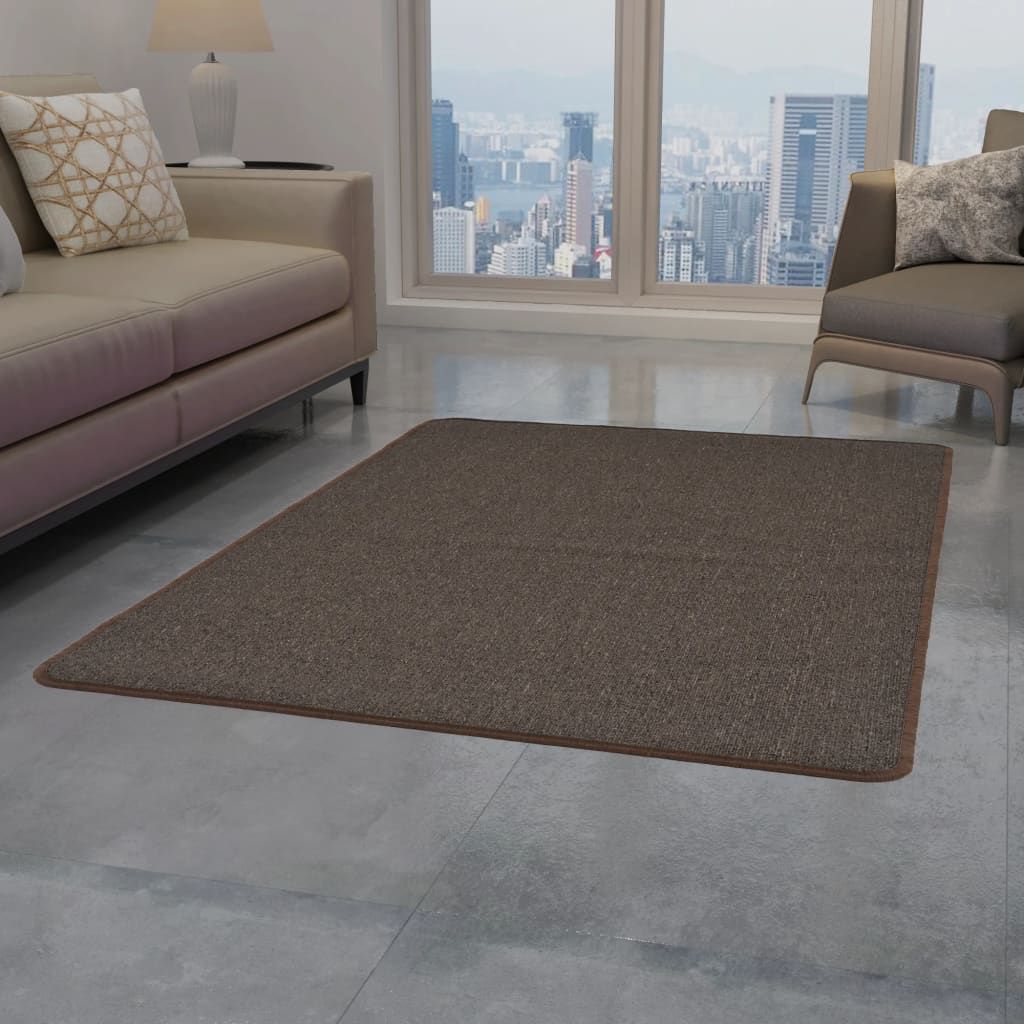 Tappeto Trapuntato 80x150 cm Marrone vidaXL