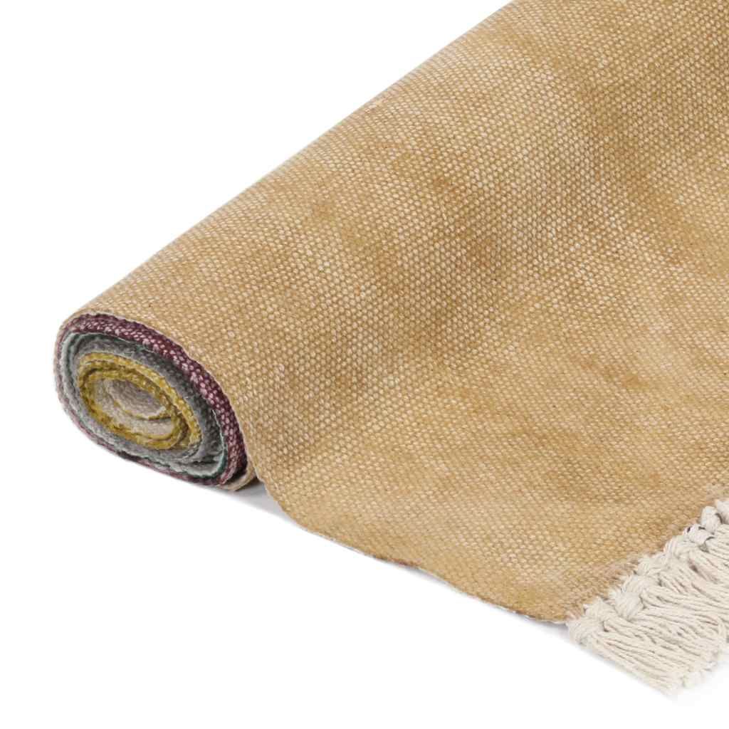 Tappeto Kilim Tessuto a Mano in Cotone 160x230 cm Multicolore vidaXL