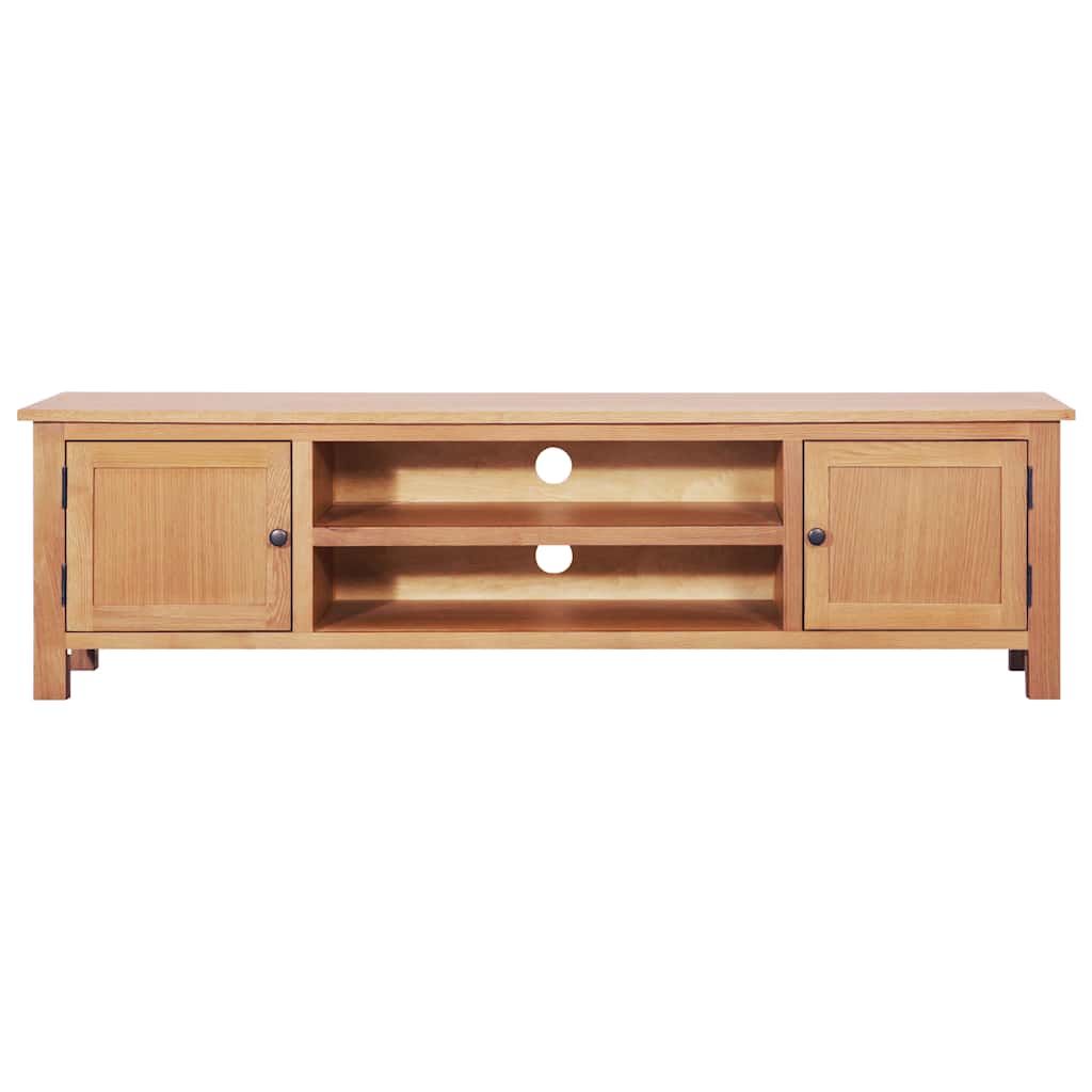 Mobile TV 165x36x46 cm in Legno Massello di Rovere vidaXL