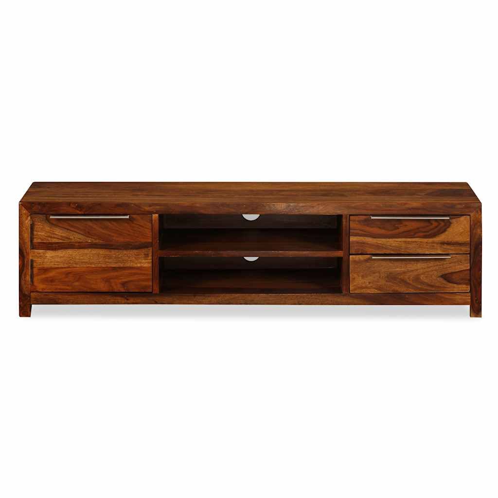 Mobile Porta TV Legno Massello di Acacia 120x30x30 cm vidaXL