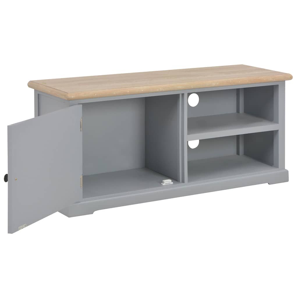 Mobile TV Grigio 90x30x40 cm in Legno vidaXL