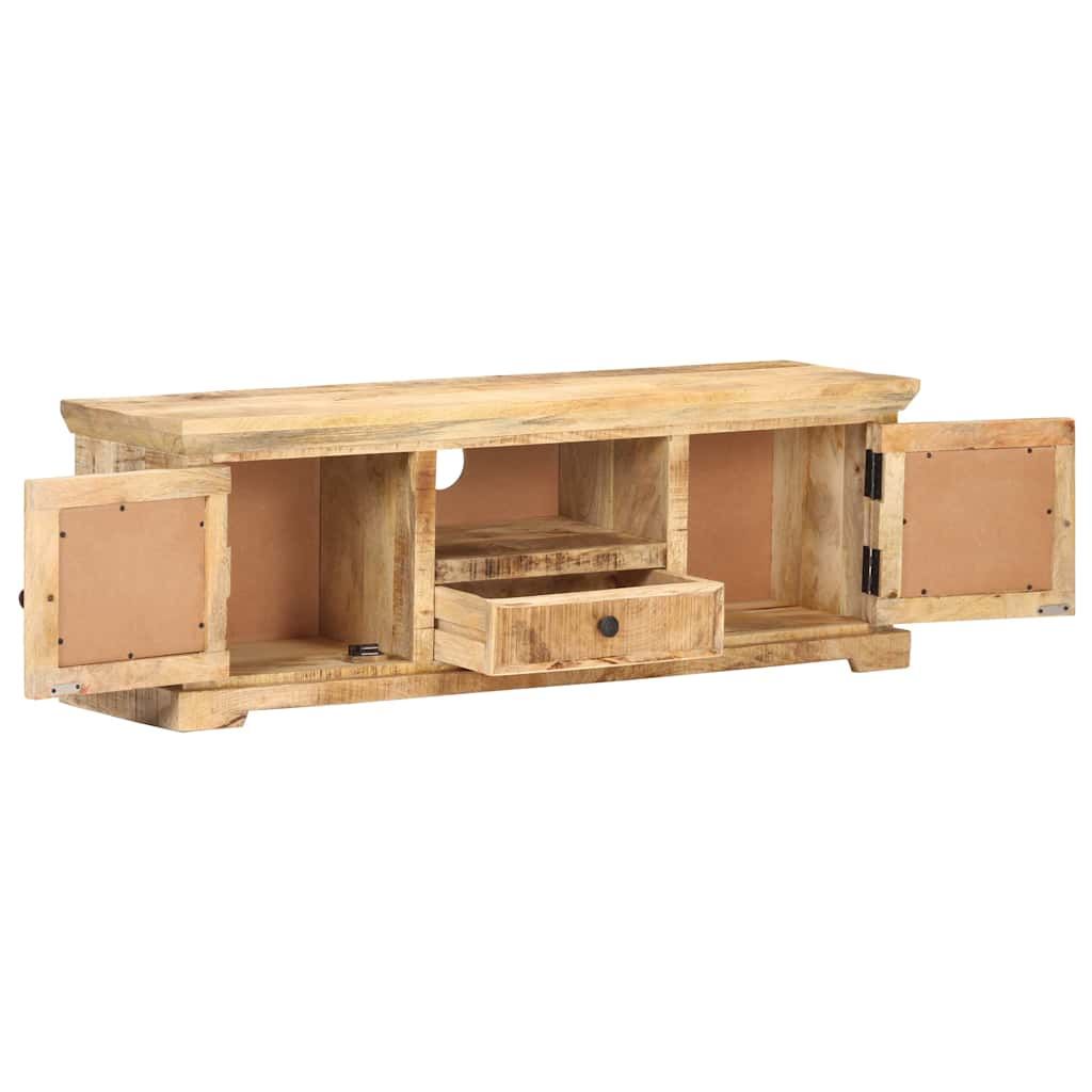 Mobile Porta TV 120x30x40 cm in Legno Massello di Mango e Canna vidaXL