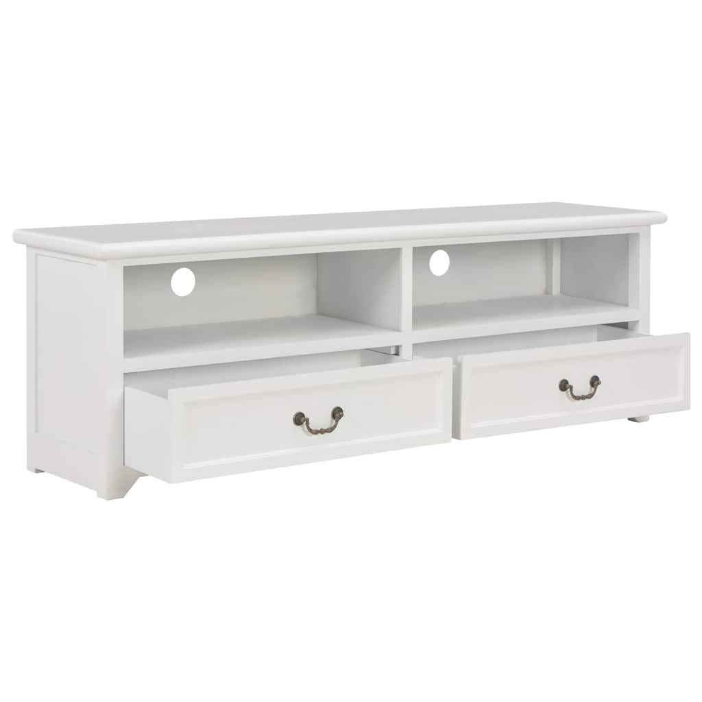 Mobile TV Bianco 120x30x40 cm in Legno vidaXL