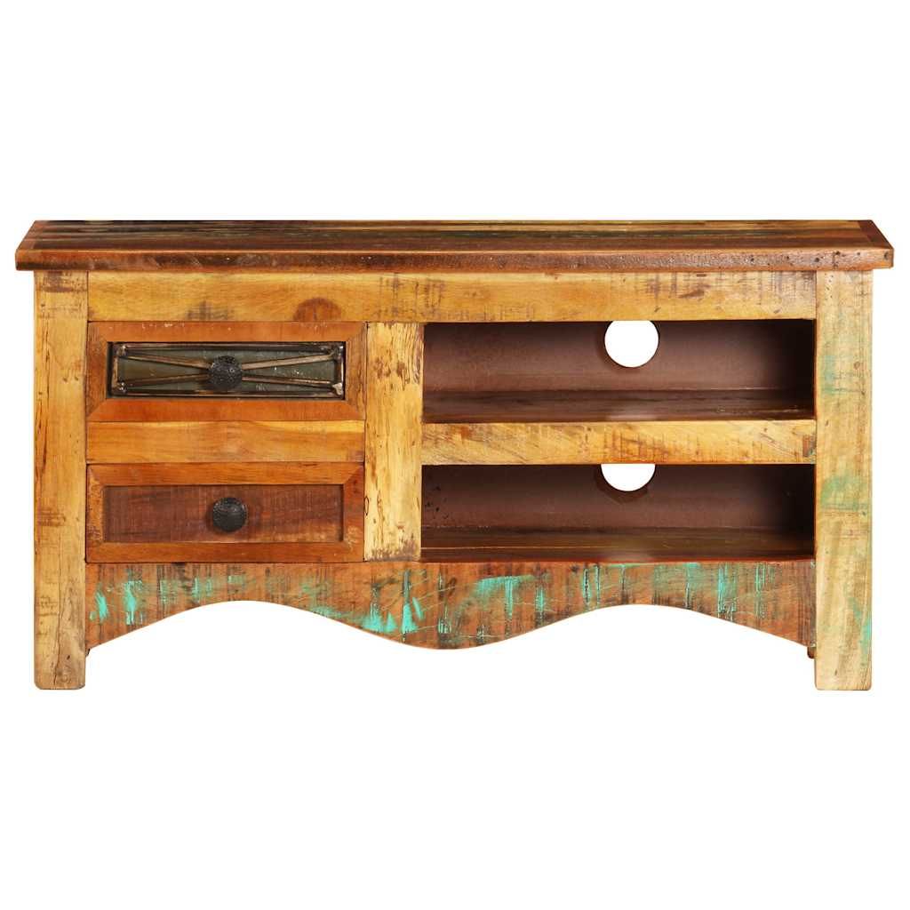 Mobile Porta TV 80x30x40 cm in Legno Massello di Recupero vidaXL