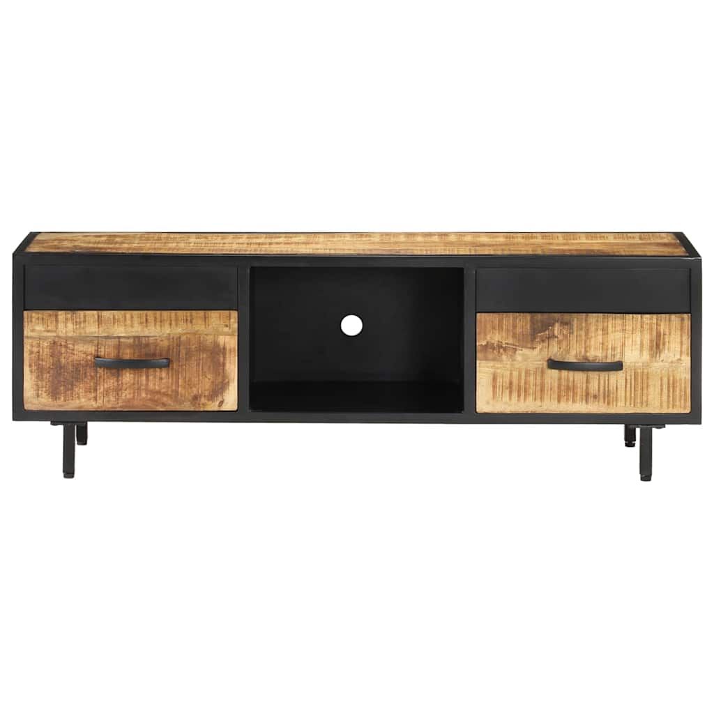 Mobile Porta TV 120x30x40 cm in Legno di Mango Grezzo vidaXL