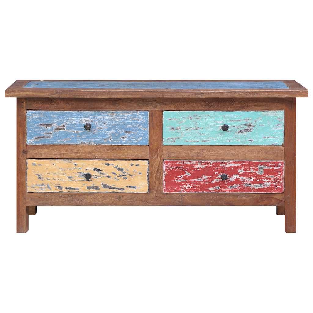Mobile Porta TV 102x35x50 cm in Legno Massello di Recupero vidaXL