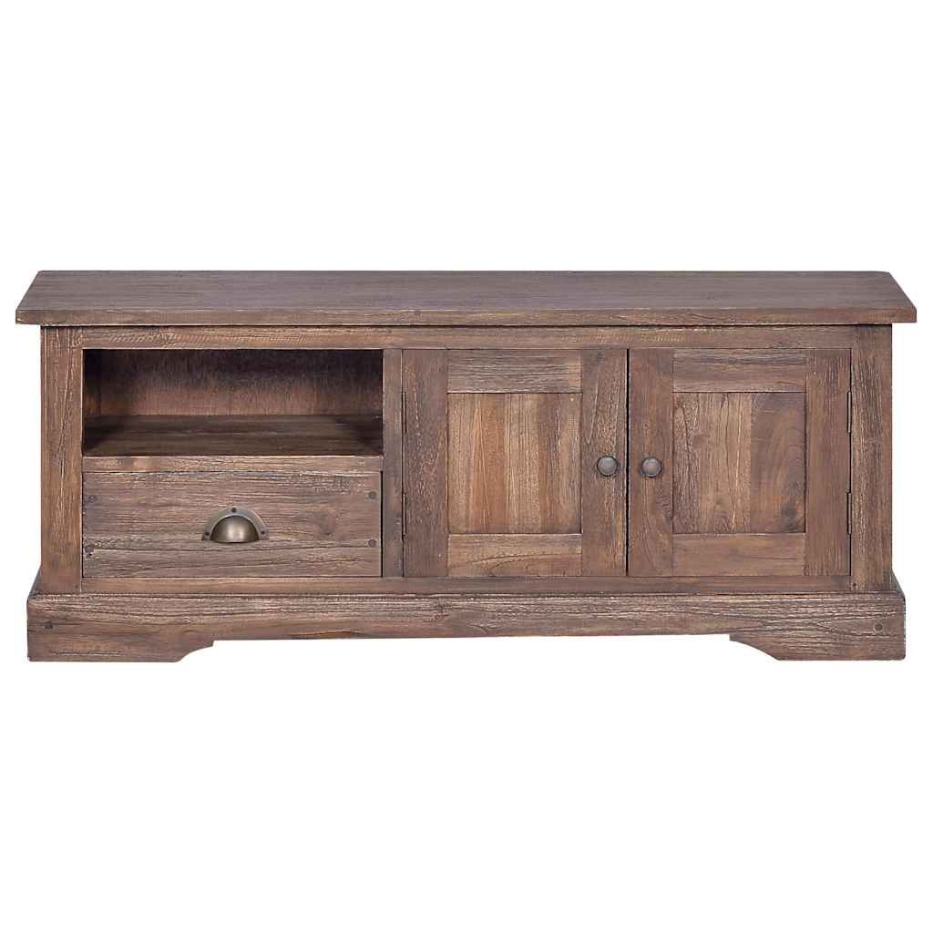 Mobile Porta TV 100x30x40 cm in Legno Massello di Teak vidaXL