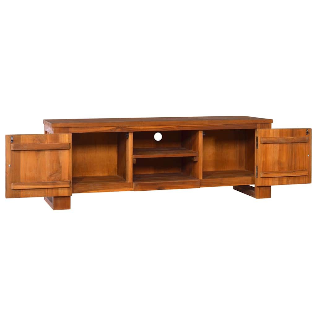 Mobile Porta TV 110x30x40 cm in Legno Massello di Teak vidaXL