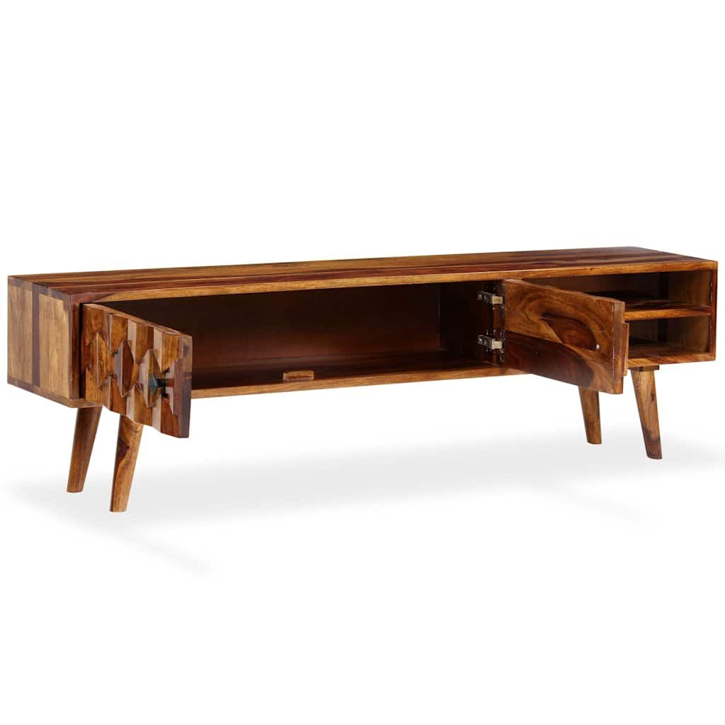 Mobile Porta TV in Legno Massello di Acacia 140x30x40 cm vidaXL
