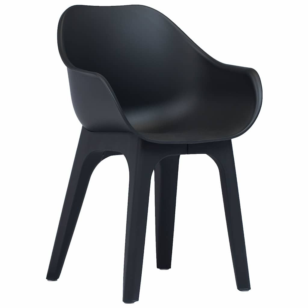 Set da Bistrò 3 pz in Plastica Antracite vidaXL