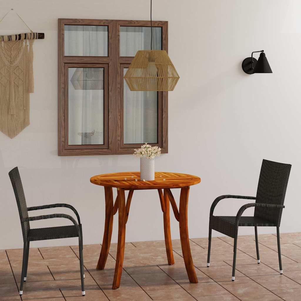 Set Mobili da Pranzo per Giardino 3 pz Grigio vidaXL