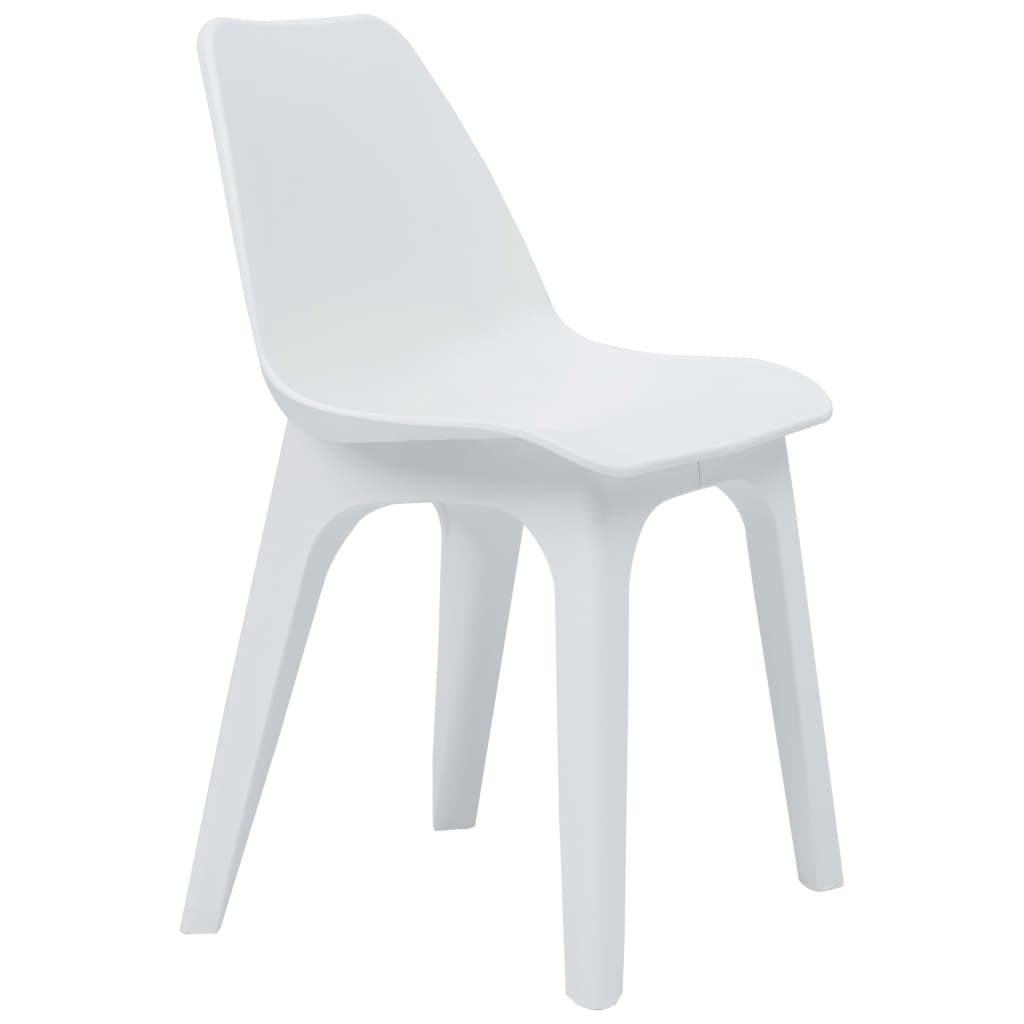 Set da Bistrò 3 pz in Plastica Bianco vidaXL