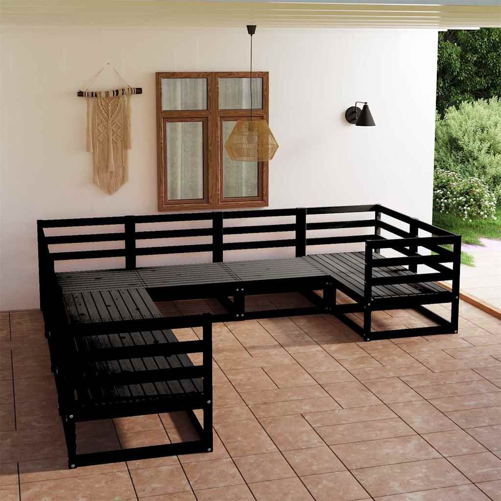 Set Divani da Giardino 8 pz in Legno Massello di Pino vidaXL