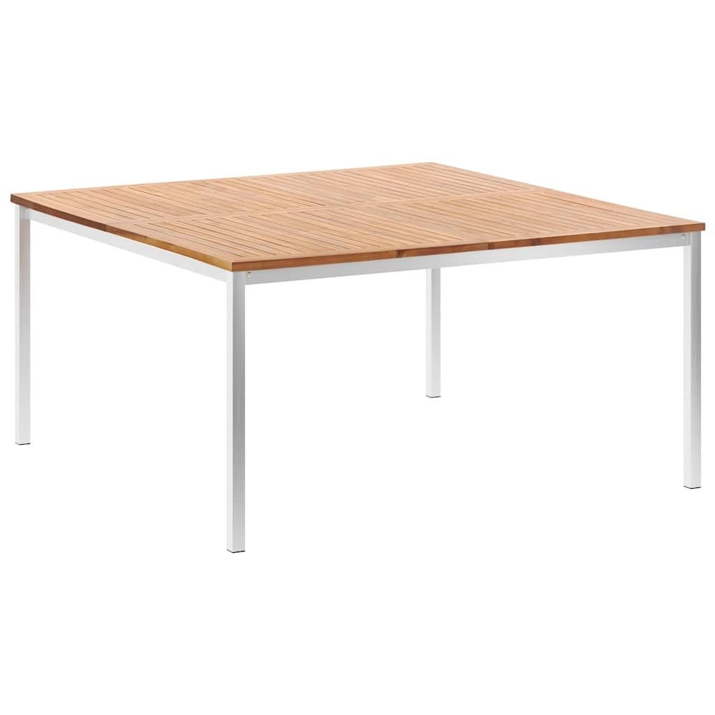 Set da Pranzo 9 pz in Textilene e Acciaio Inox vidaXL