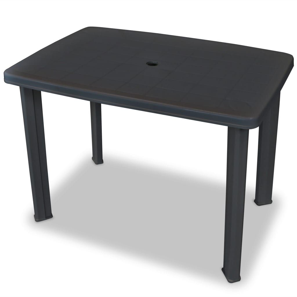 Set da Bistrot 3 pz in Plastica Antracite vidaXL