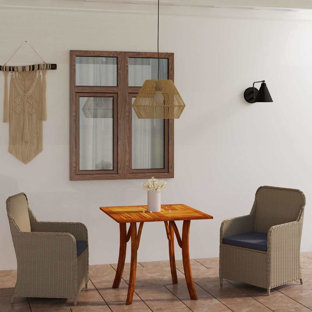 Set Mobili da Pranzo per Giardino 3 pz Marrone vidaXL