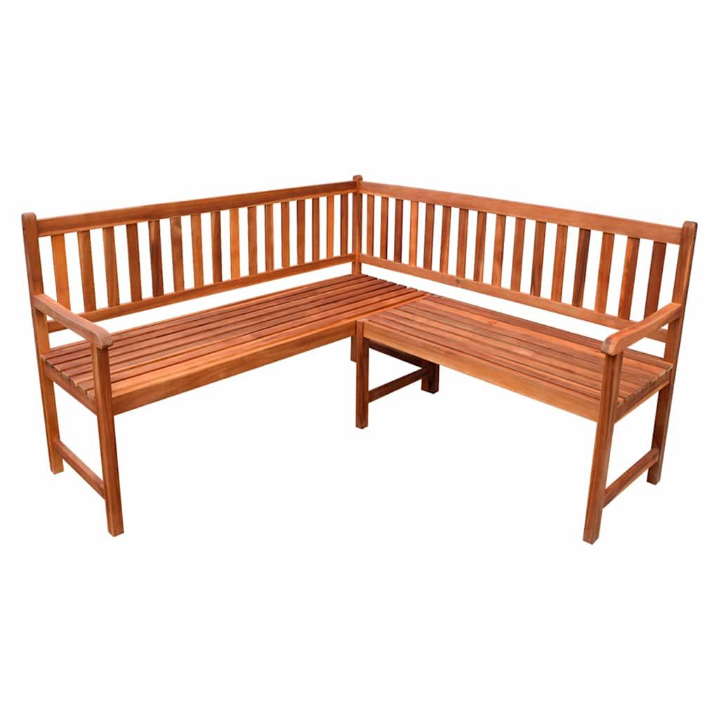 Panca da Giardino ad Angolo con Cuscini 150 cm Massello Acacia vidaXL