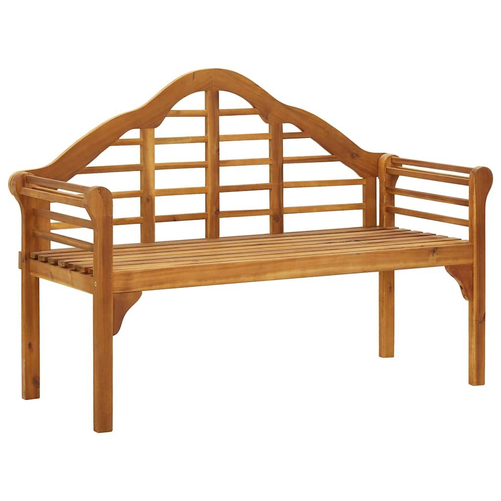 Panchina da Giardino con Cuscino 135 cm in Massello d'Acacia vidaXL