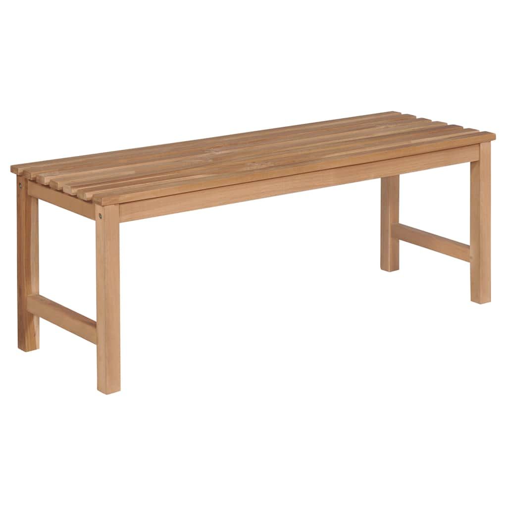 Panca da Giardino con Cuscino Verde 120 cm in Massello di Teak vidaXL