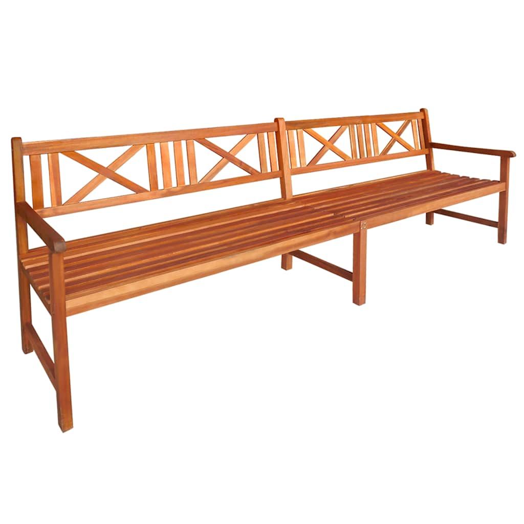 Panca da Giardino con Cuscini 240 cm in Massello di Acacia vidaXL