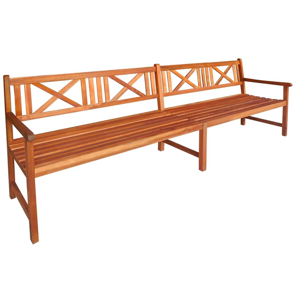 Panca da Giardino con Cuscini 240 cm in Massello di Acacia vidaXL