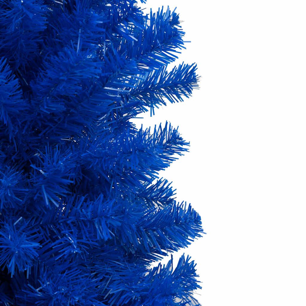 Albero di Natale Preilluminato con Palline Blu 150 cm PVC vidaXL