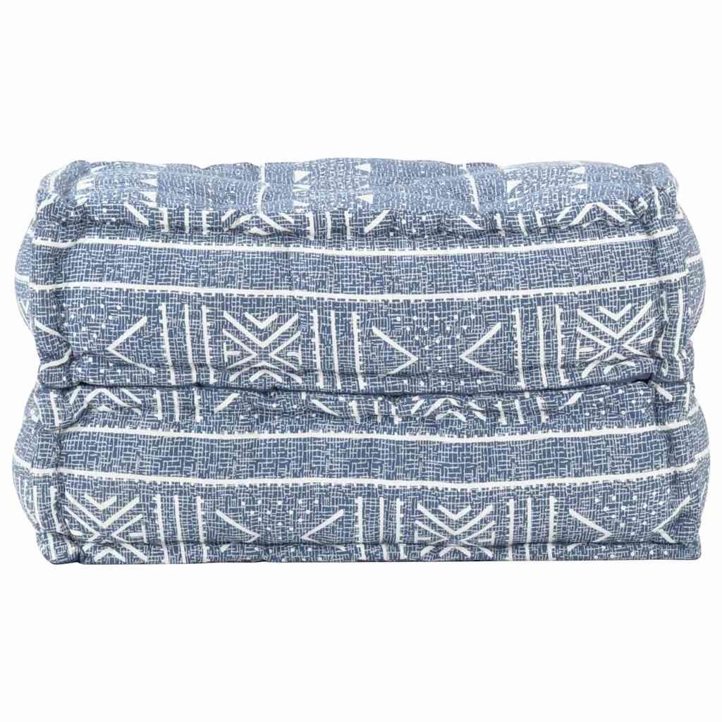 Pouf 60x70x36 cm in Tessuto Indaco vidaXL