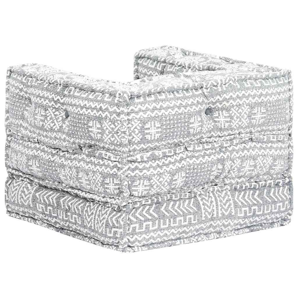Pouf Modulare Grigio Chiaro in Tessuto vidaXL