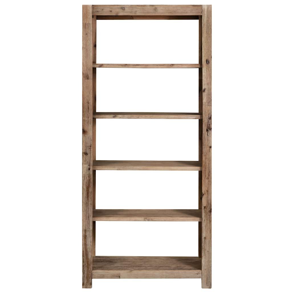 Libreria a 5 Ripiani 80x30x180 cm in Legno Massello di Acacia vidaXL
