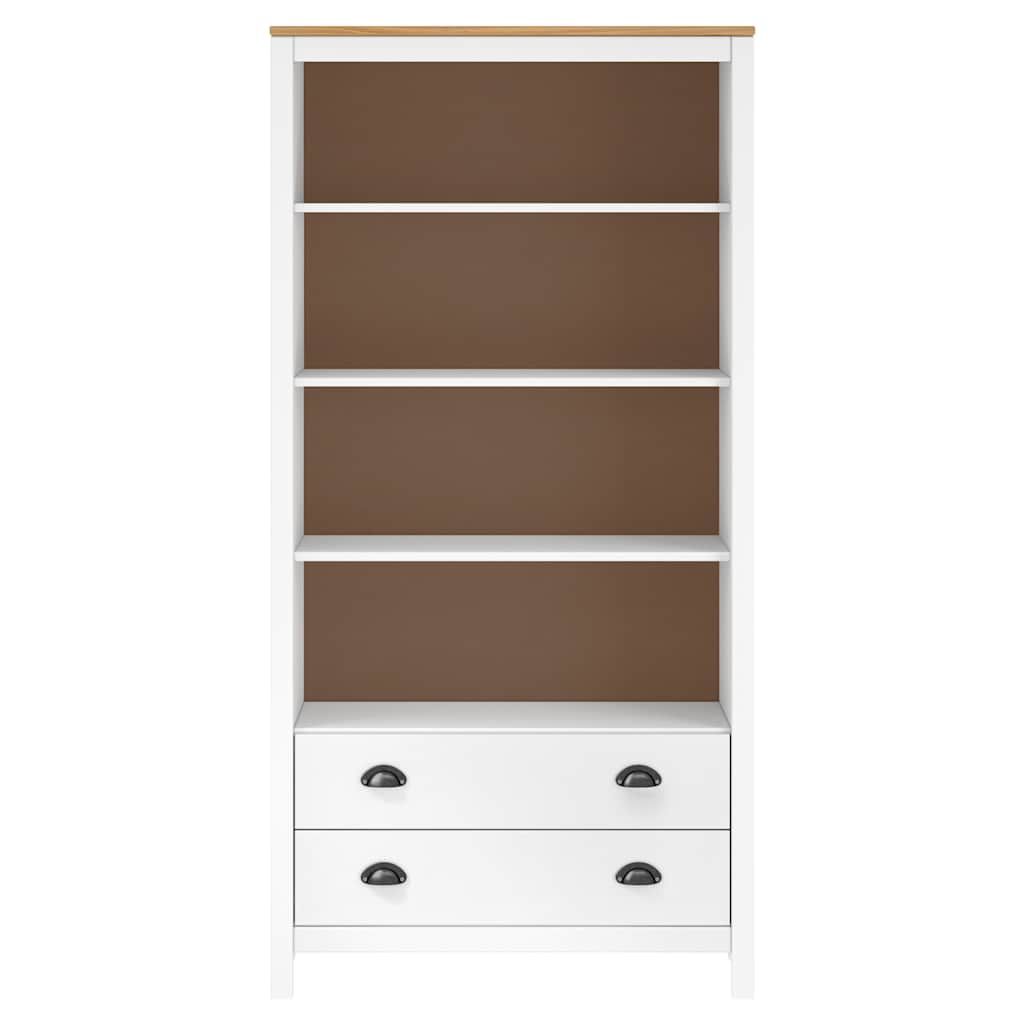 Libreria Hill Bianca 85x37x170,5 cm in Massello di Pino vidaXL