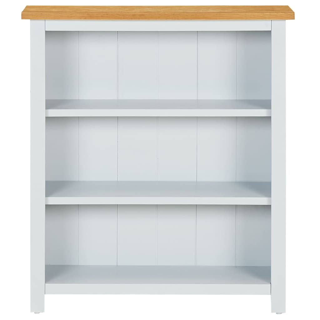 Libreria a 3 Ripiani 72x22,5x82 cm in Massello di Rovere vidaXL