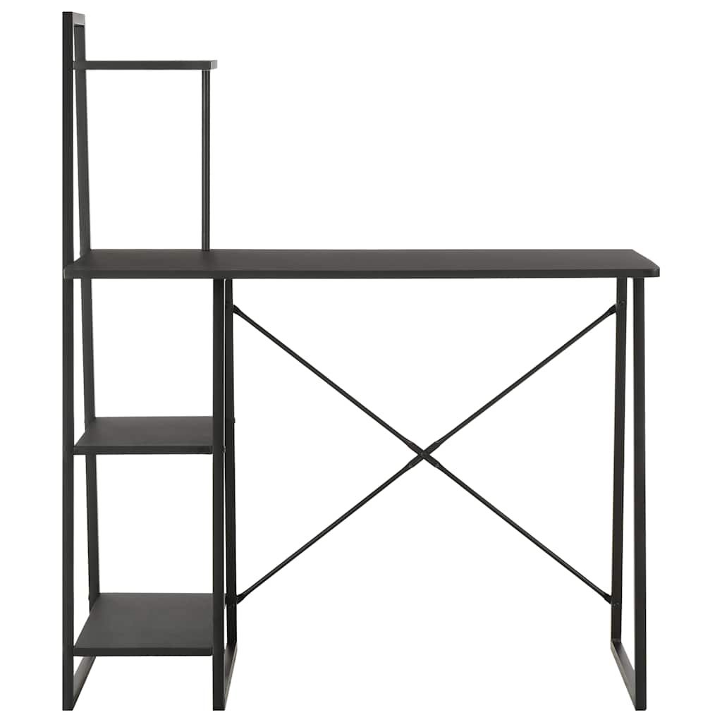 Scrivania con Mensole Nera 102x50x117 cm vidaXL