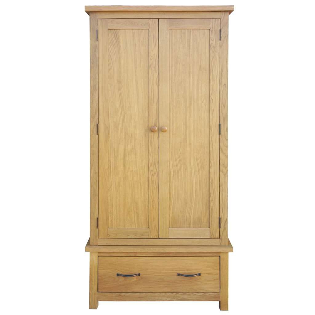 Armadio con 1 Cassetto 90x52x183 cm in Massello di Rovere vidaXL