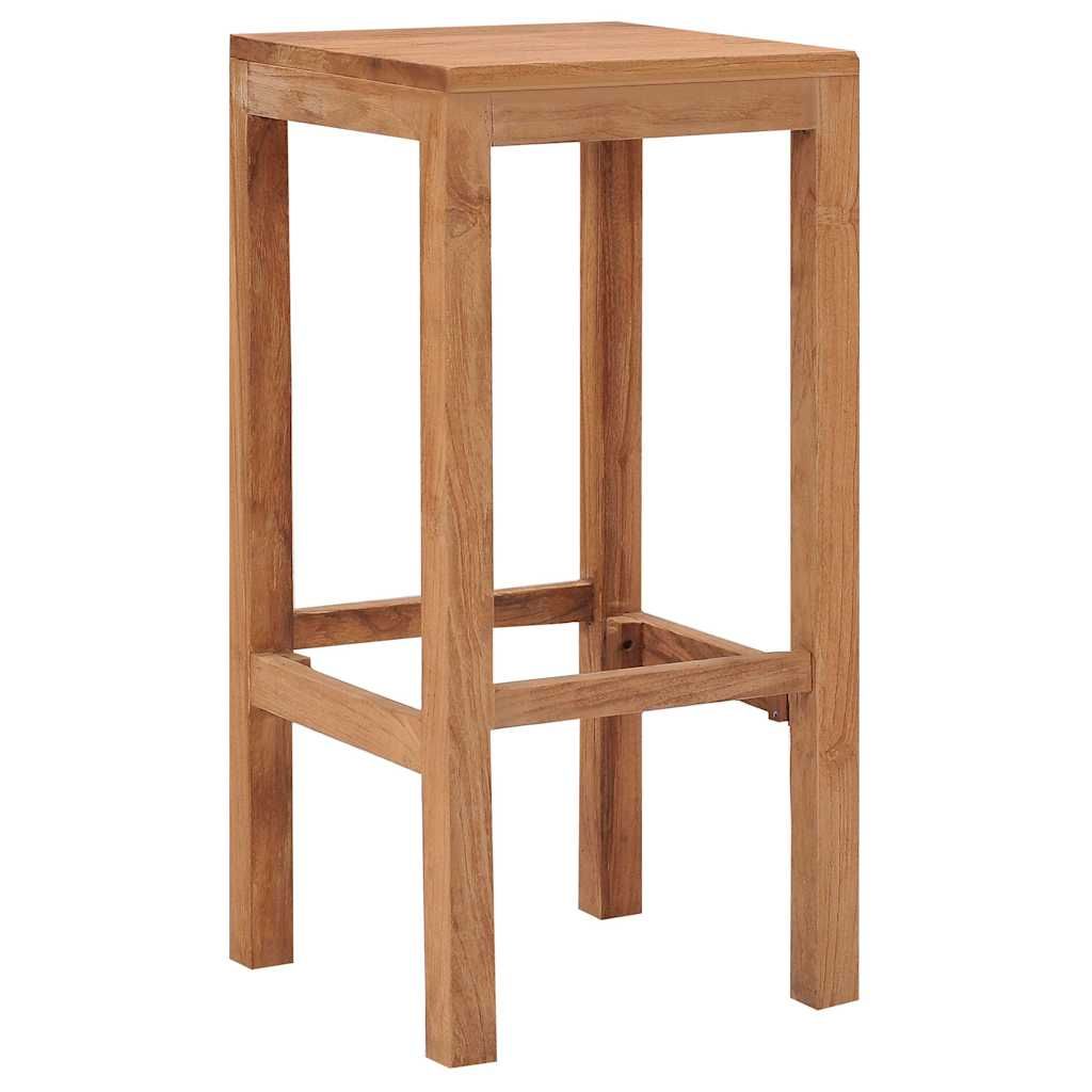 Sgabelli da Bar 2 pz in Legno Massello di Teak vidaXL