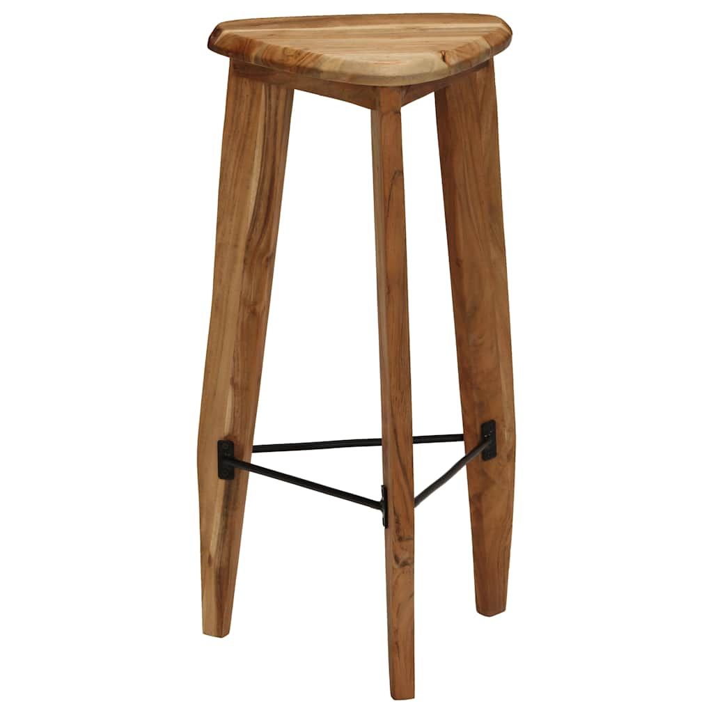 Sgabelli da Bar 2 pz in Legno Massello di Acacia vidaXL
