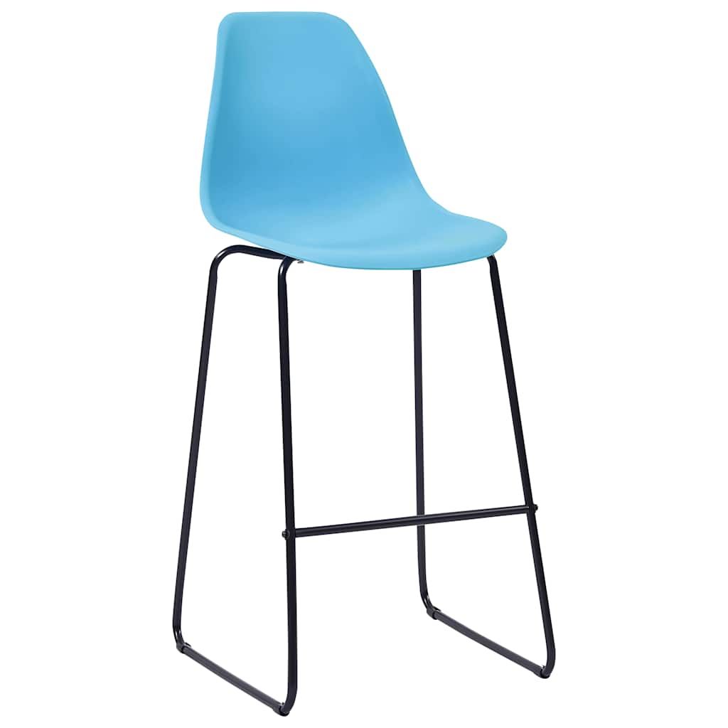 Sedie da Bar 2 pz Blu in Plastica vidaXL