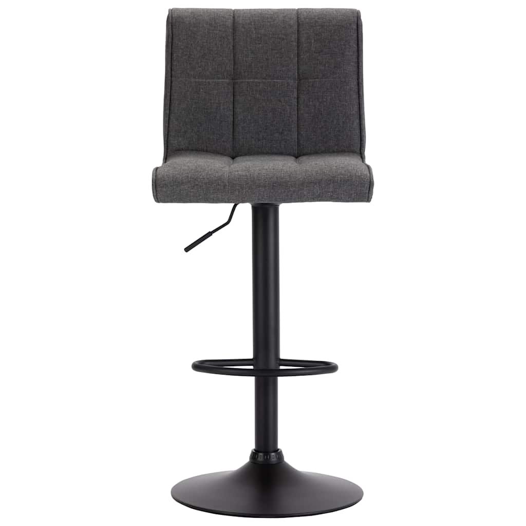 Sgabello da Bar Grigio Scuro in Tessuto vidaXL