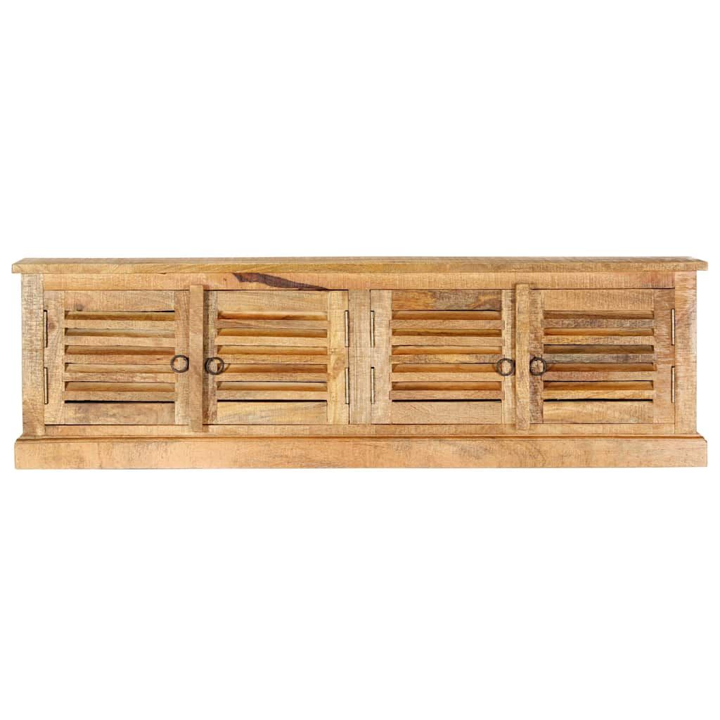 Panca Portaoggetti 128 cm in Legno Massello di Mango vidaXL