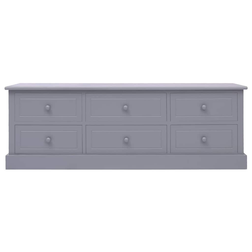 Panchina da Ingresso Grigio Scuro 115x30x40 cm in Legno vidaXL