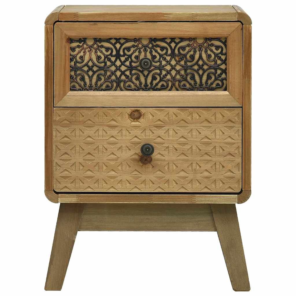 Comodino Marrone 37x30x51 cm in Legno vidaXL
