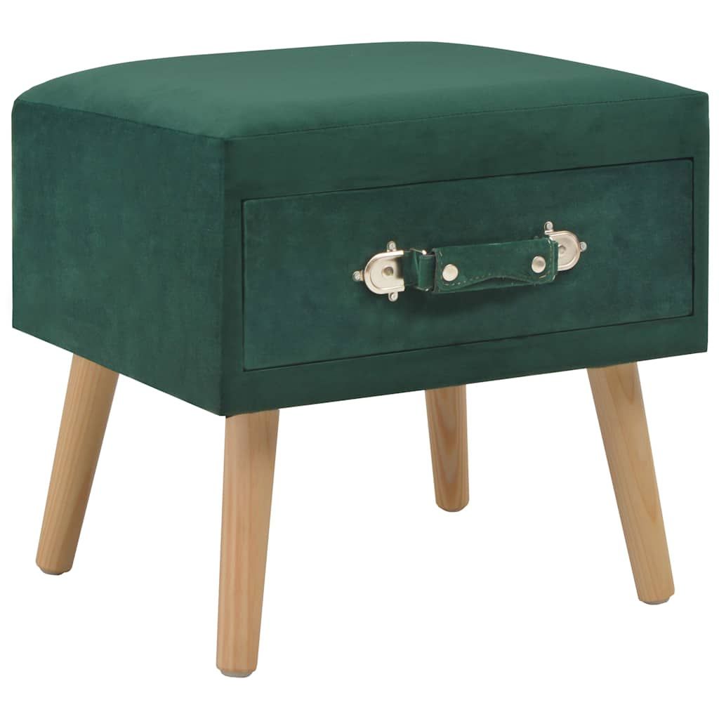 Comodini Verdi 2 pz 40x35x40 cm in Velluto vidaXL