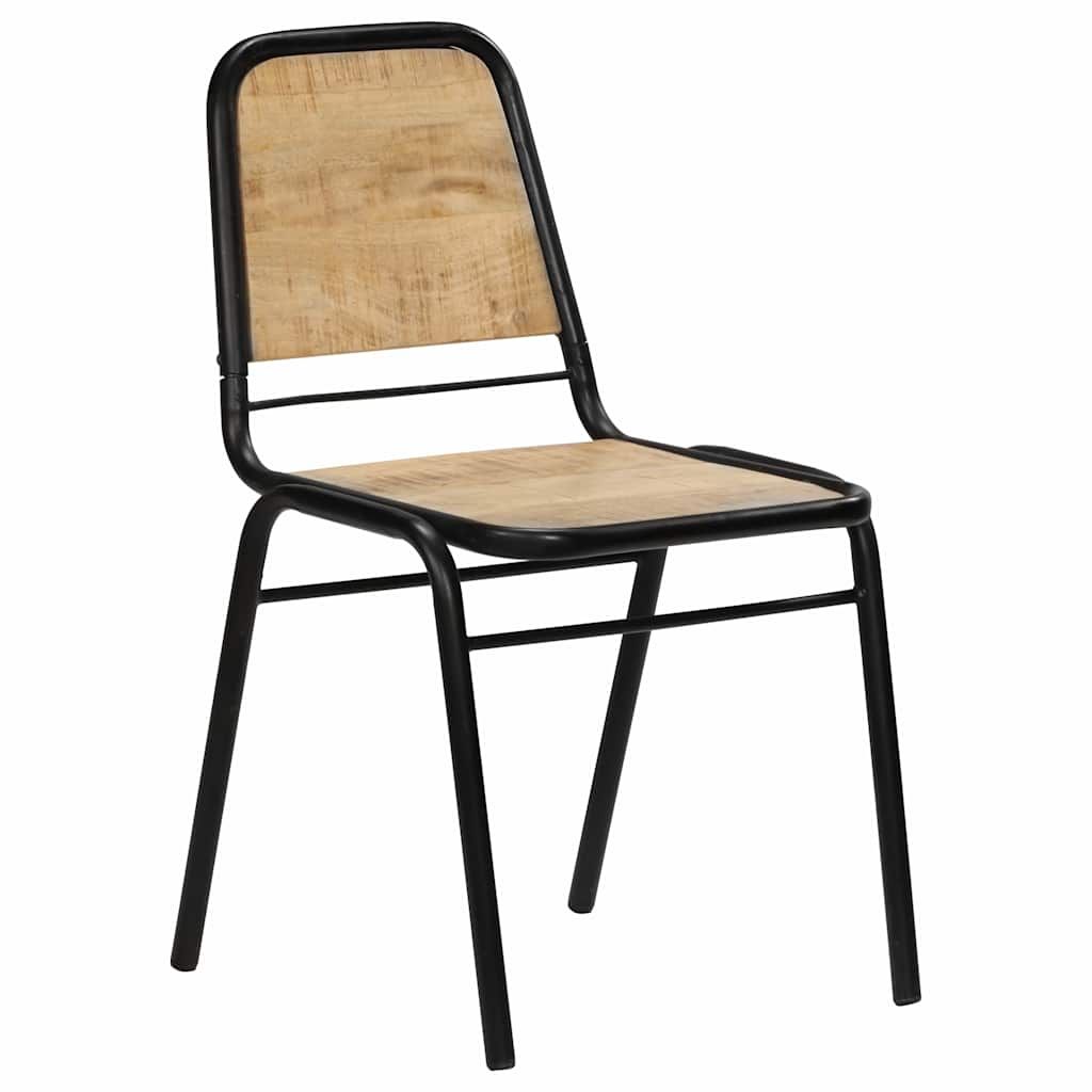 Sedie da Pranzo 4 pz in Legno Massello di Mango vidaXL