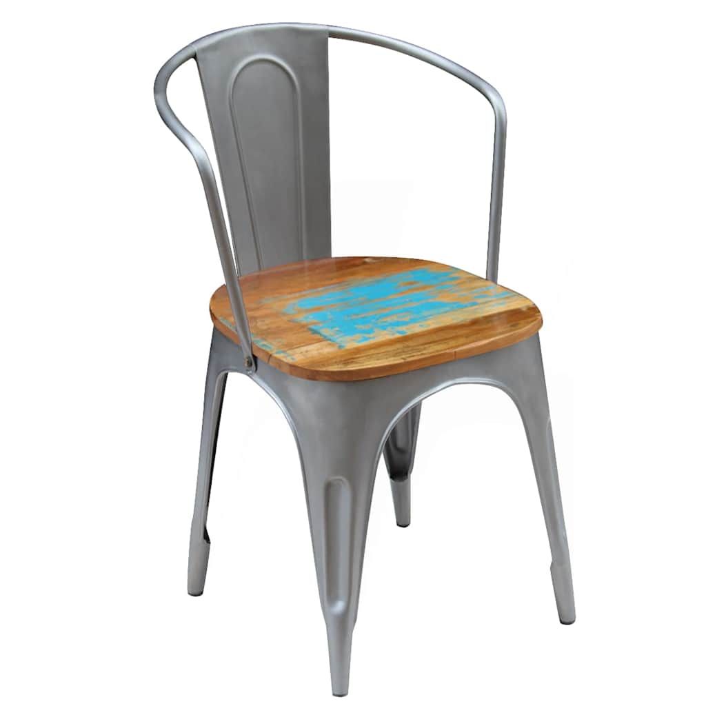 Sedie da Pranzo 6 pz in Legno Massello di Recupero vidaXL