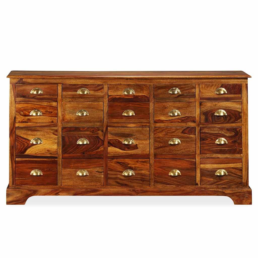 Cassettiera 162x40x85 cm in Legno Massello di Acacia vidaXL