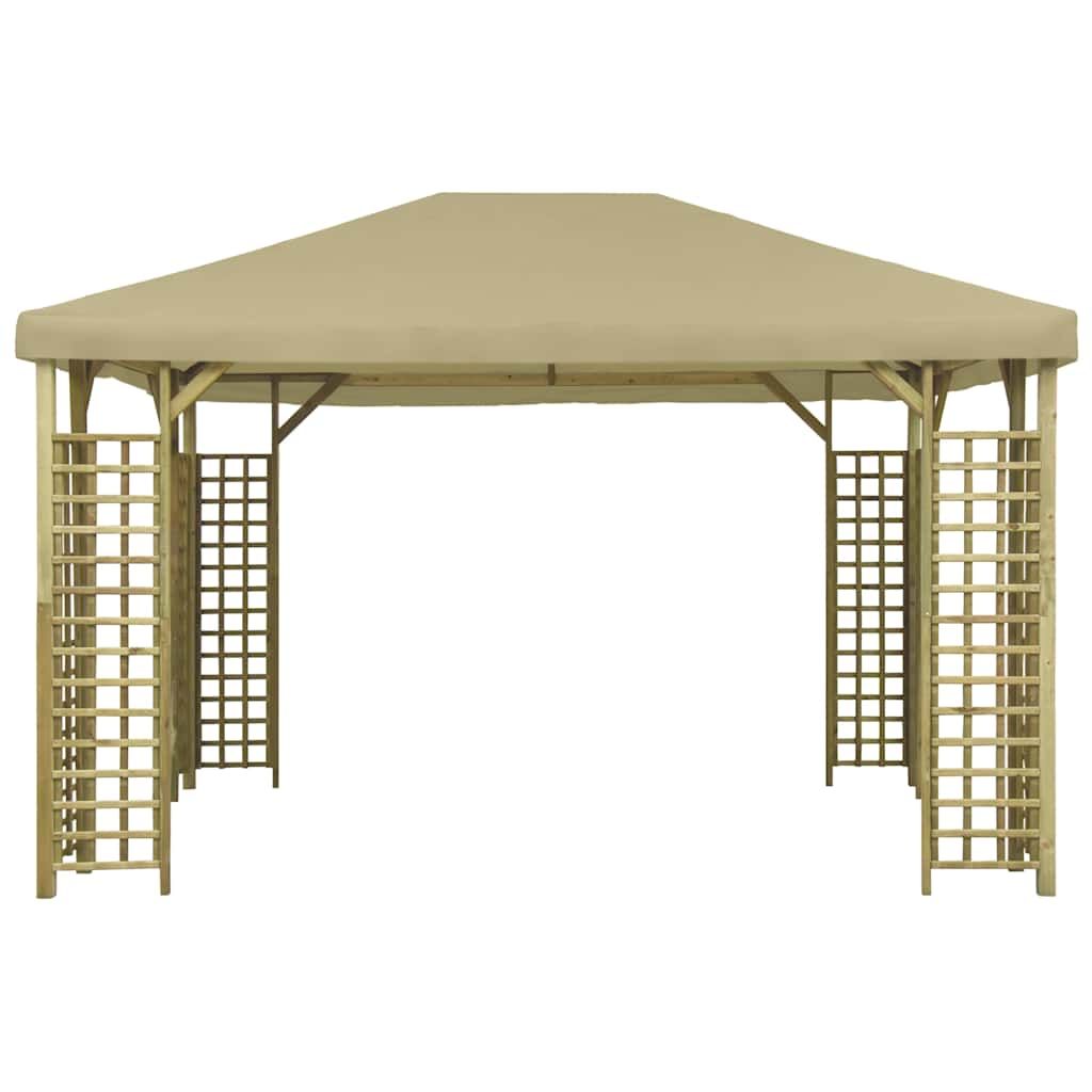 Gazebo 4x3 m Beige vidaXL