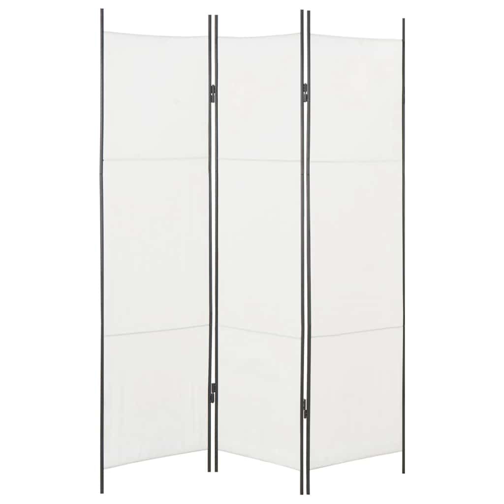 Paravento a 3 Pannelli Bianco 150x180 cm vidaXL