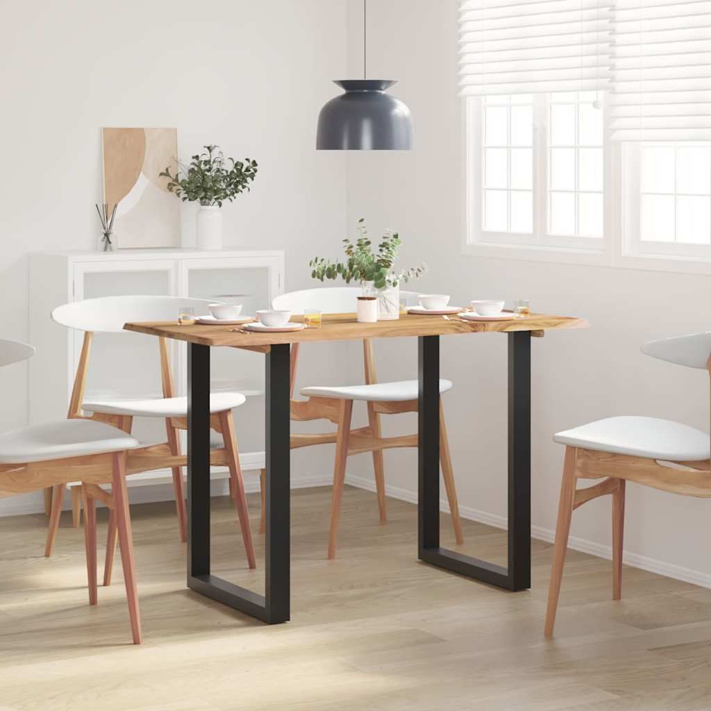 Tavolo da Pranzo 118x58x76 cm in Legno Massello di Acacia vidaXL