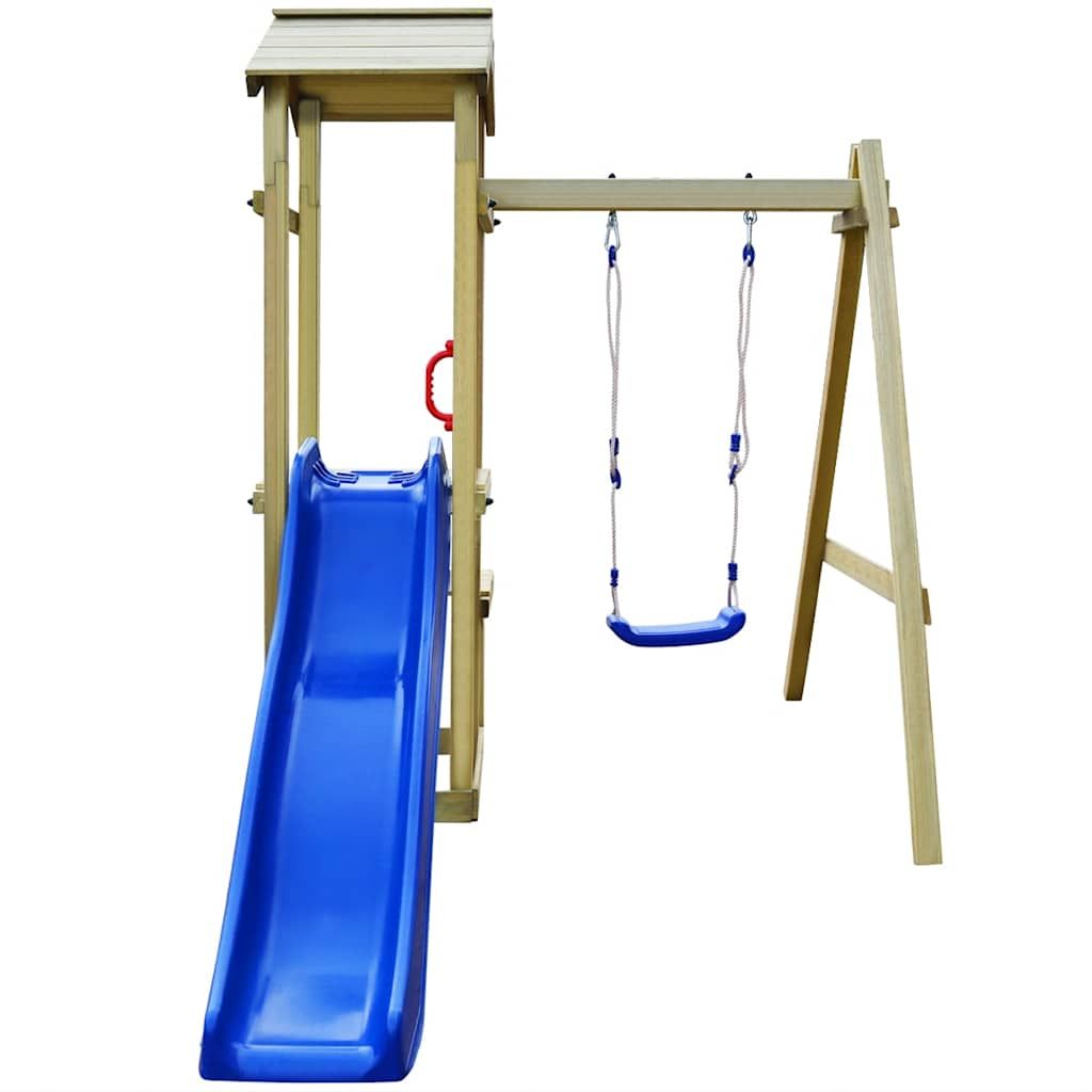 Set da Gioco da Esterno 228x168x218 cm Legno di Pino Impregnato vidaXL